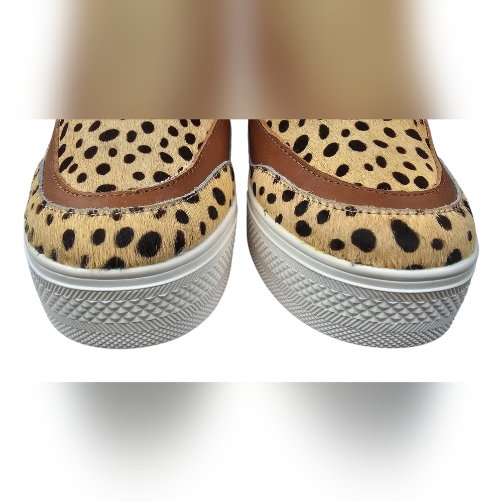Dolce Vita NEW Size 8 Weber Leopard Print Cow Hair & Leather High-Tops 2.5" Heel - Picture 7 of 15